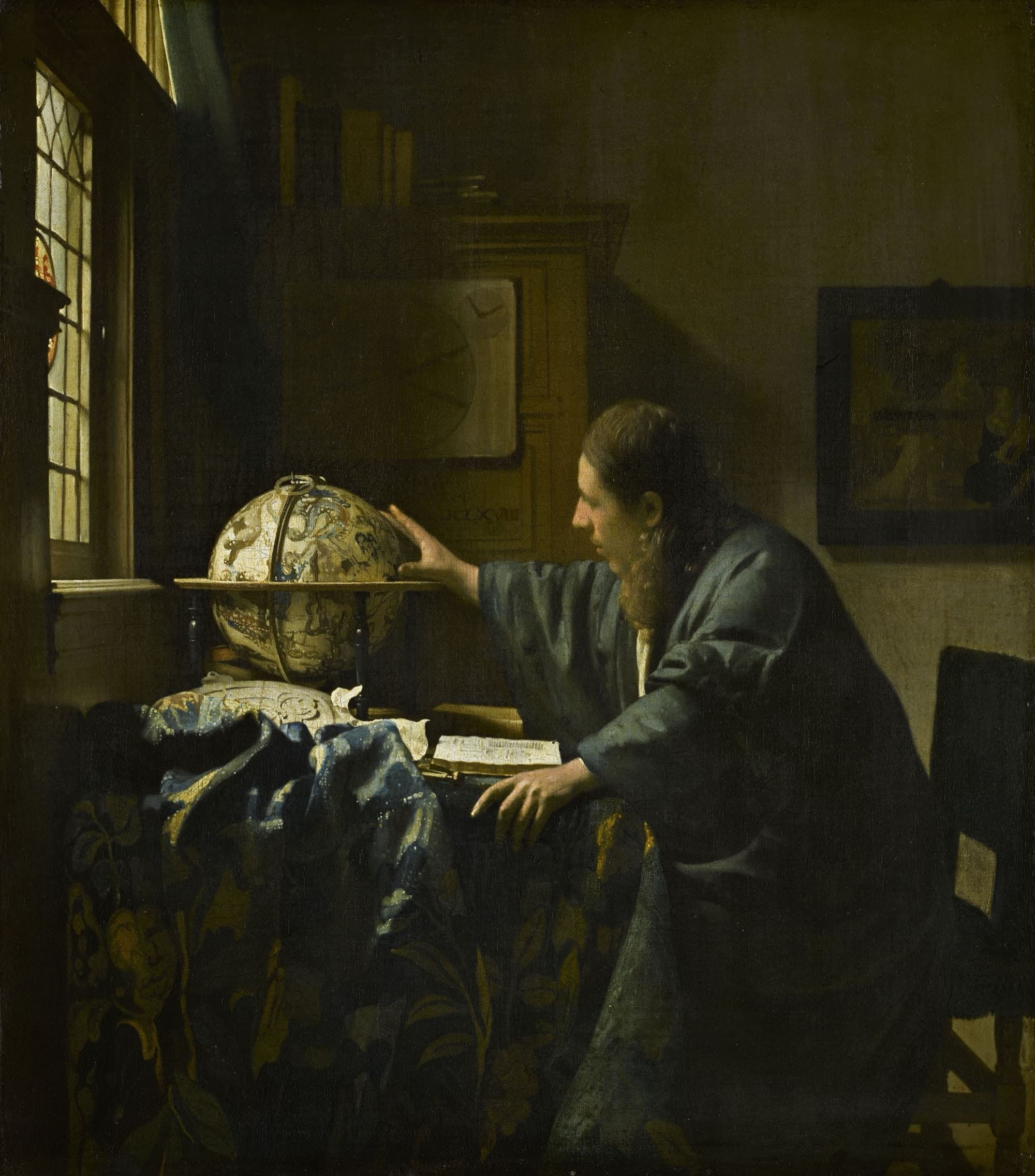 Johannes Vermeer, L'Astronome (1668), huile sur toile, Musée du Louvre